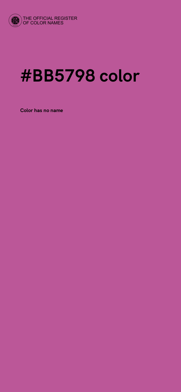 #BB5798 color image