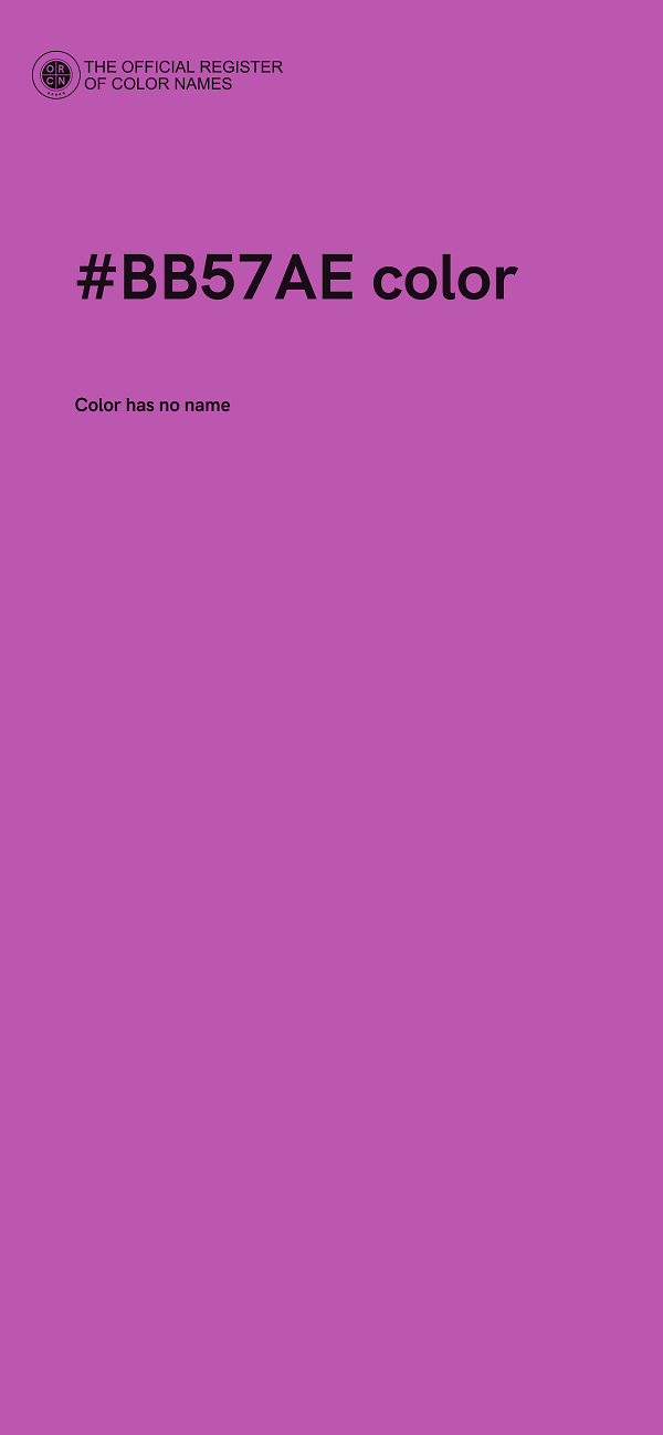 #BB57AE color image