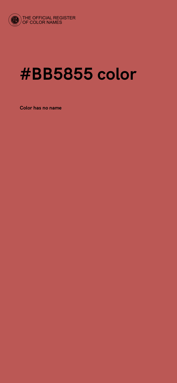 #BB5855 color image