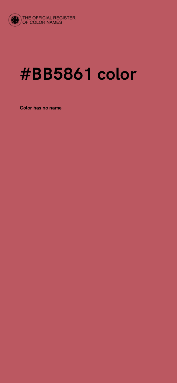 #BB5861 color image