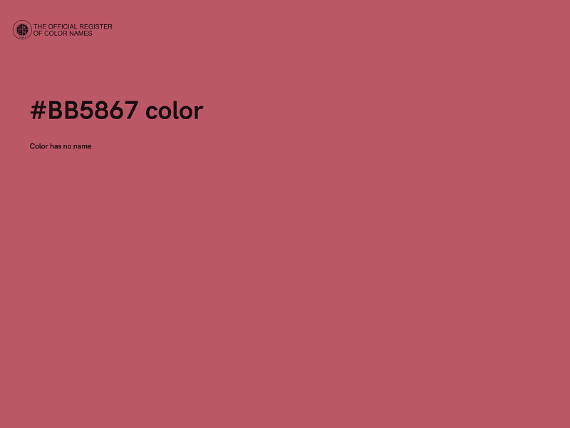 #BB5867 color image