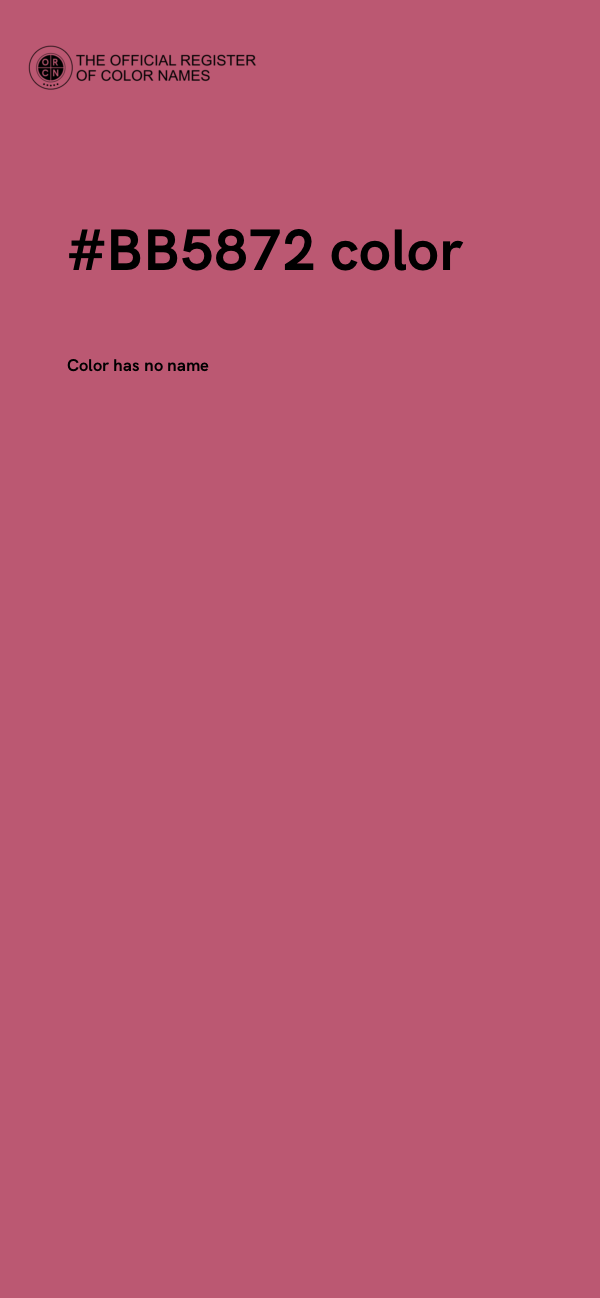 #BB5872 color image