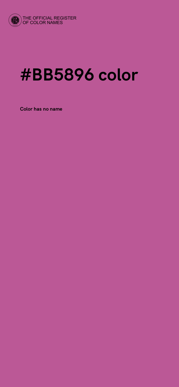 #BB5896 color image