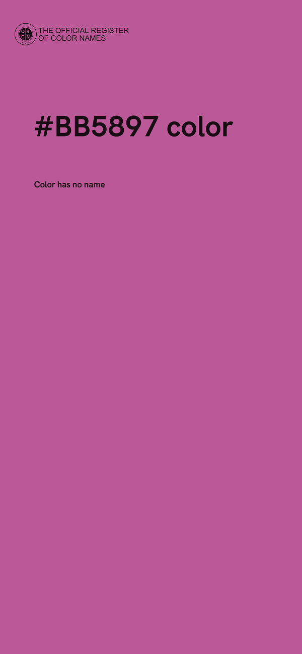 #BB5897 color image