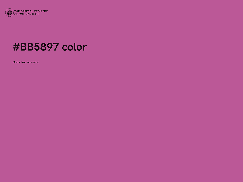 #BB5897 color image