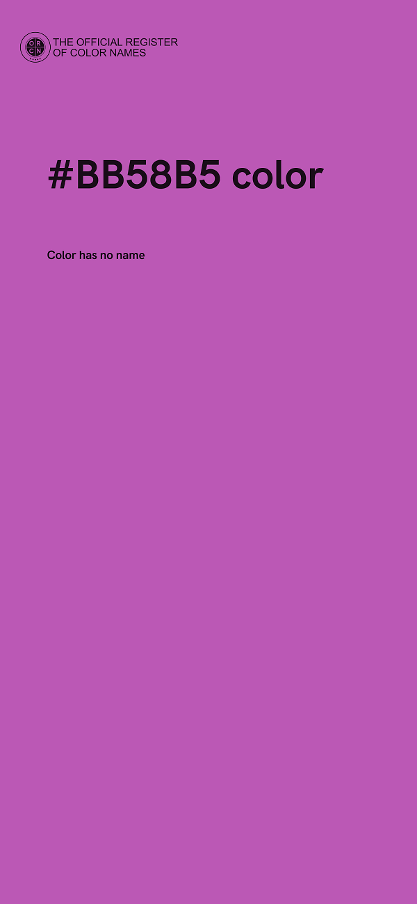 #BB58B5 color image