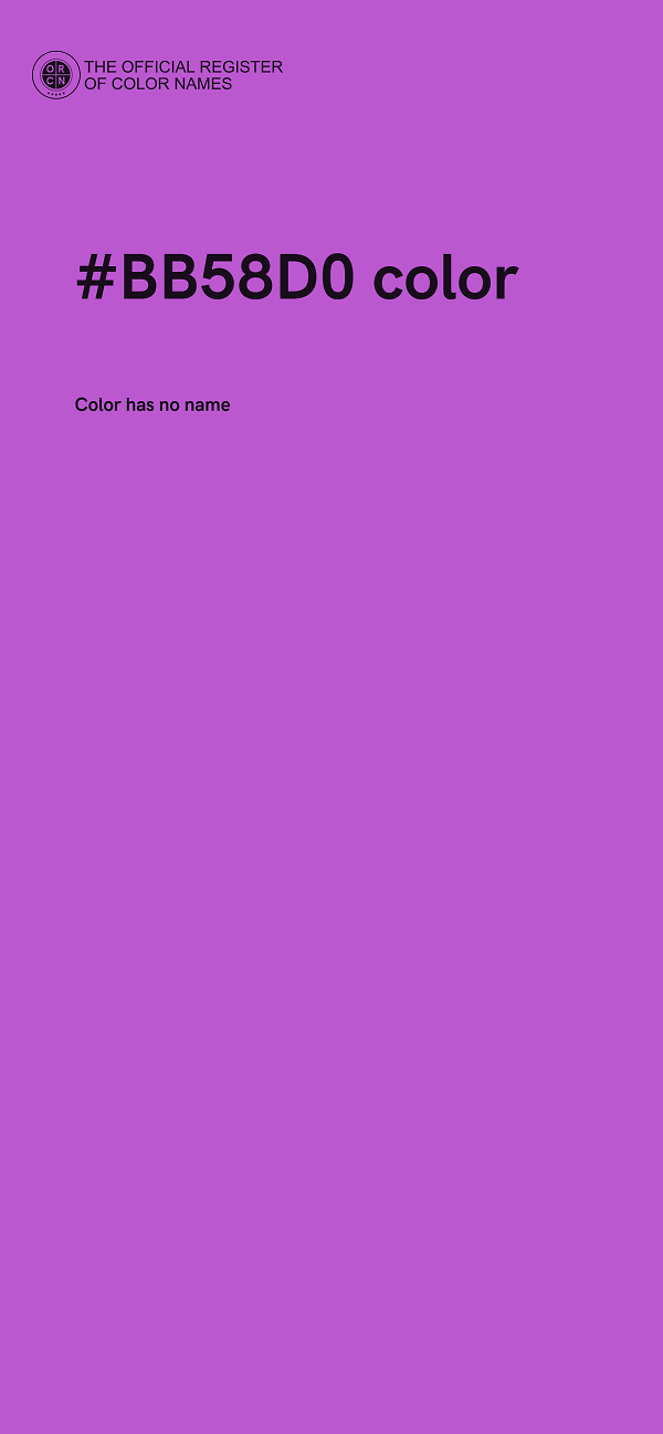 #BB58D0 color image