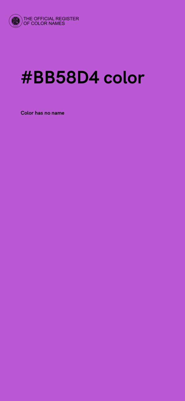 #BB58D4 color image