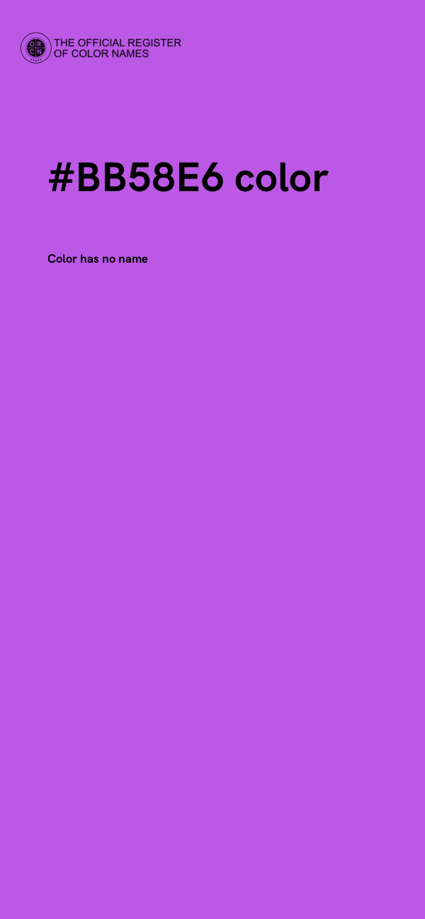 #BB58E6 color image