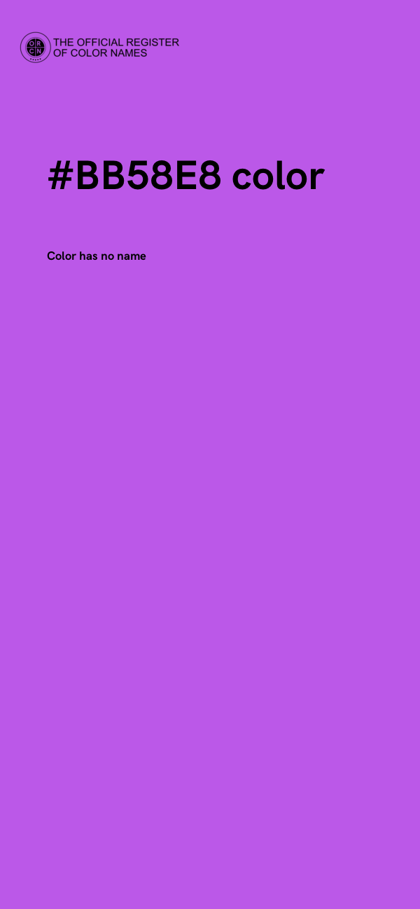 #BB58E8 color image