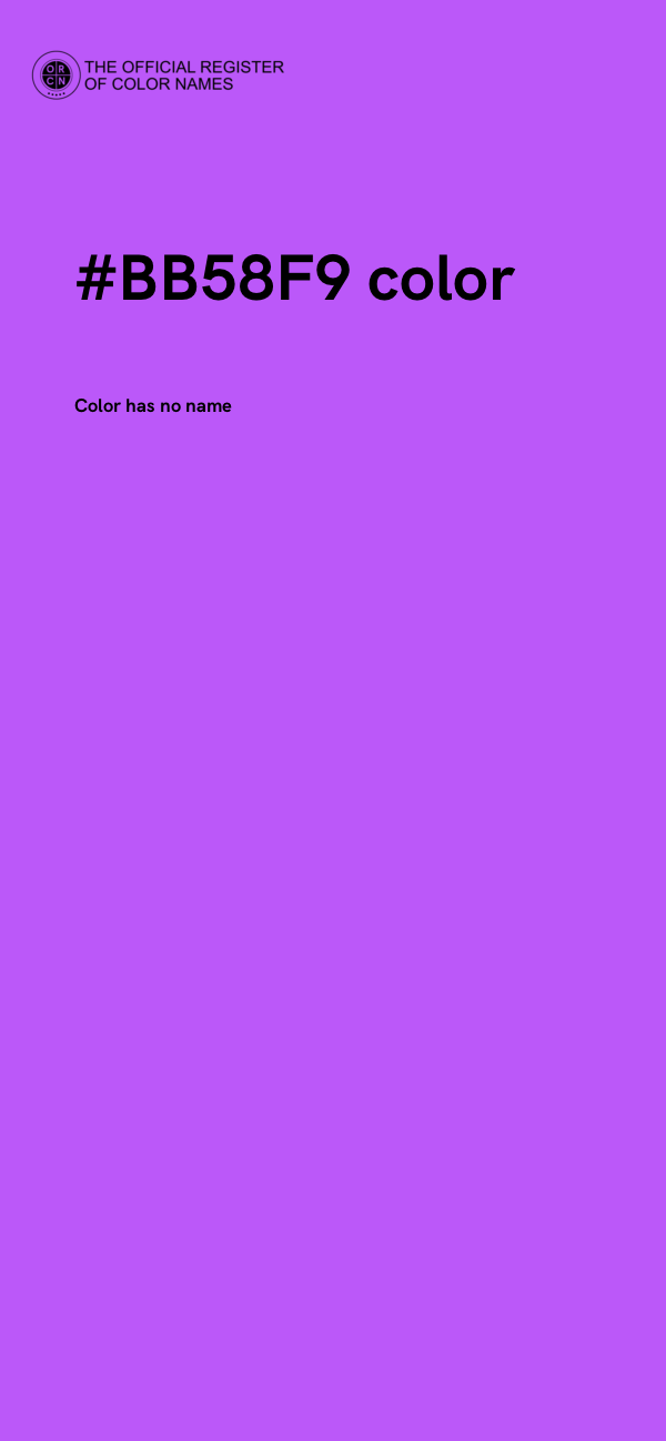#BB58F9 color image