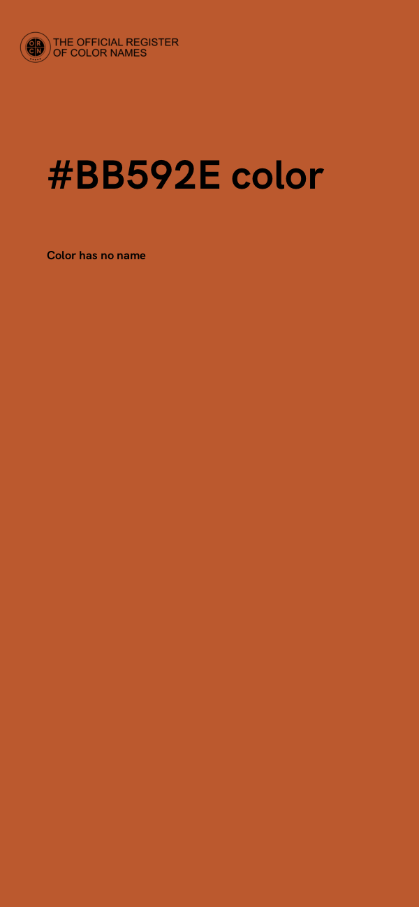 #BB592E color image