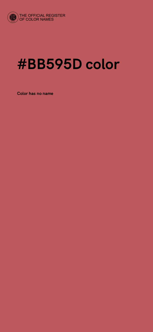 #BB595D color image
