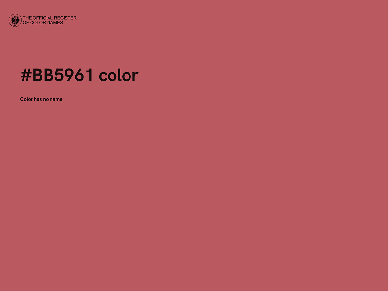 #BB5961 color image