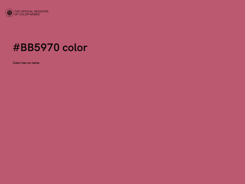 #BB5970 color image