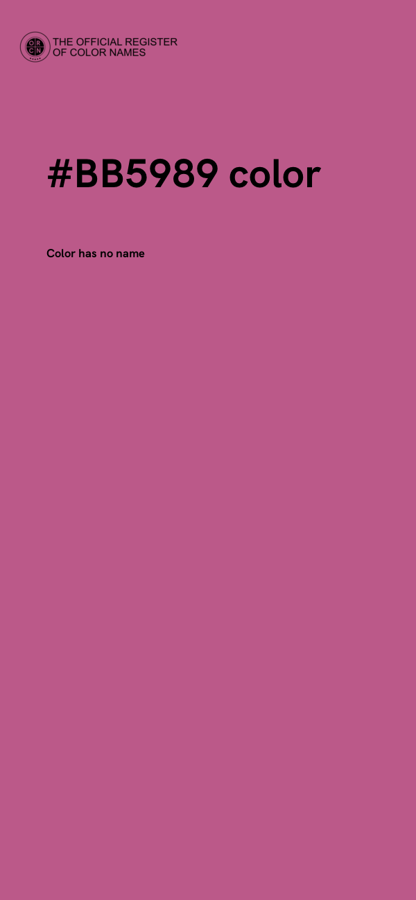 #BB5989 color image