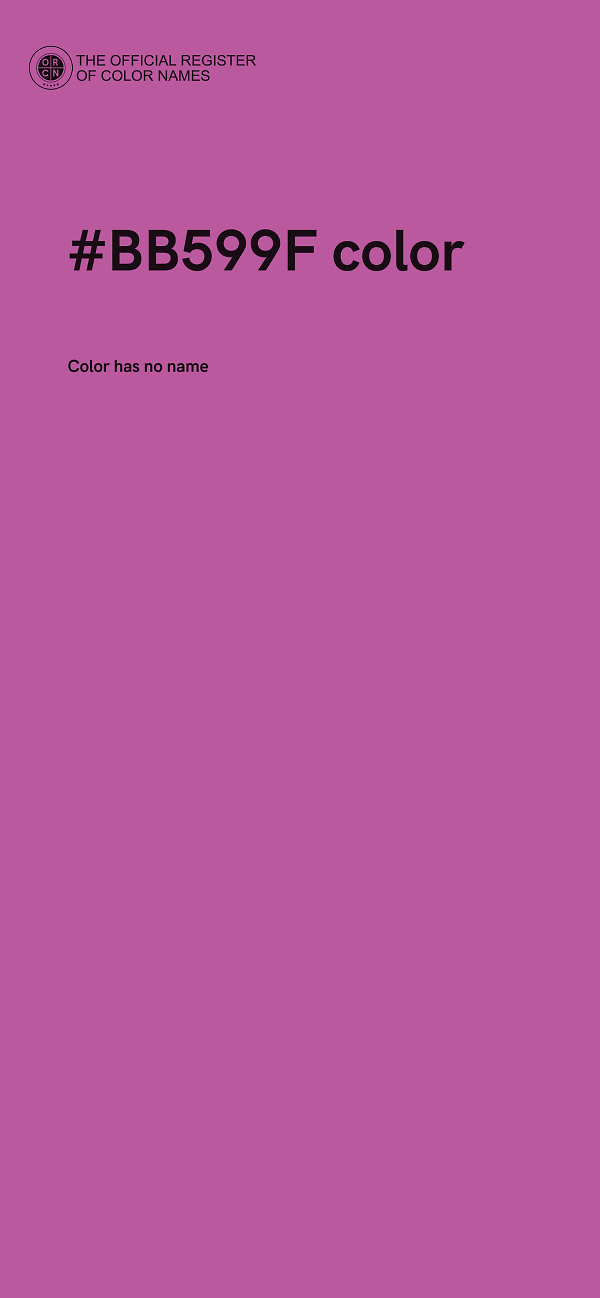 #BB599F color image