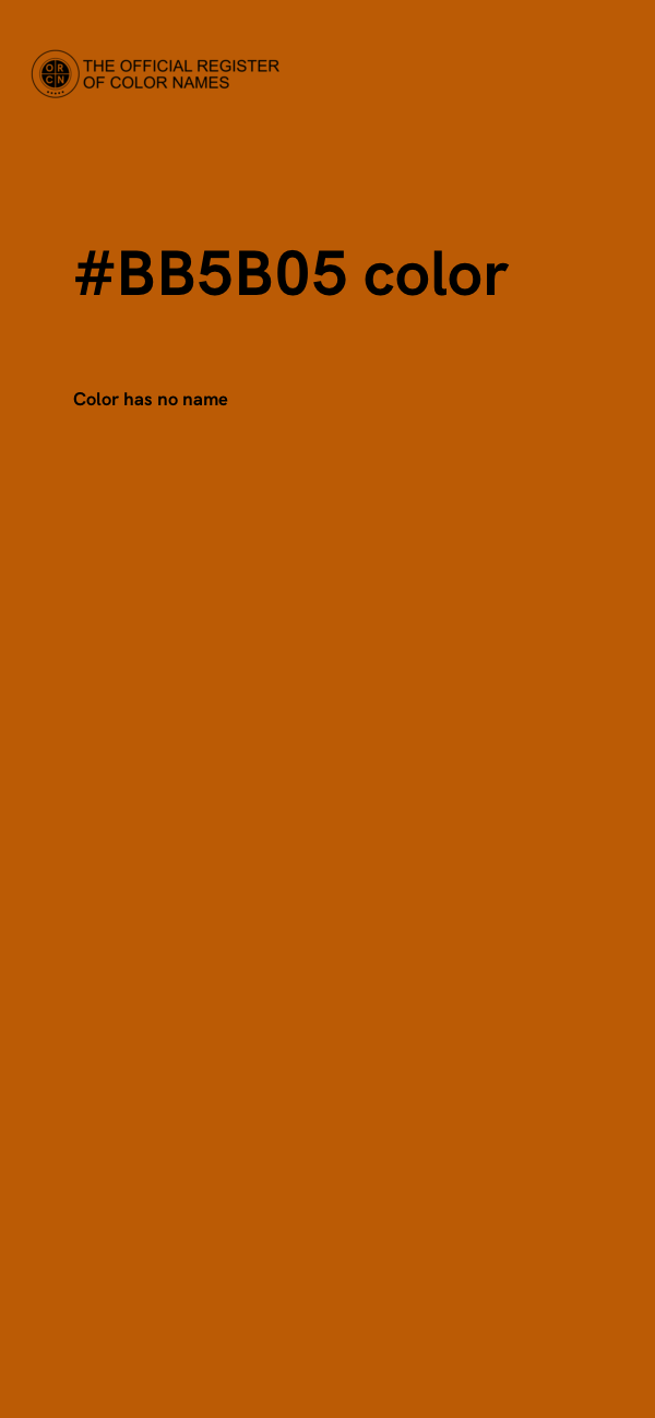 #BB5B05 color image