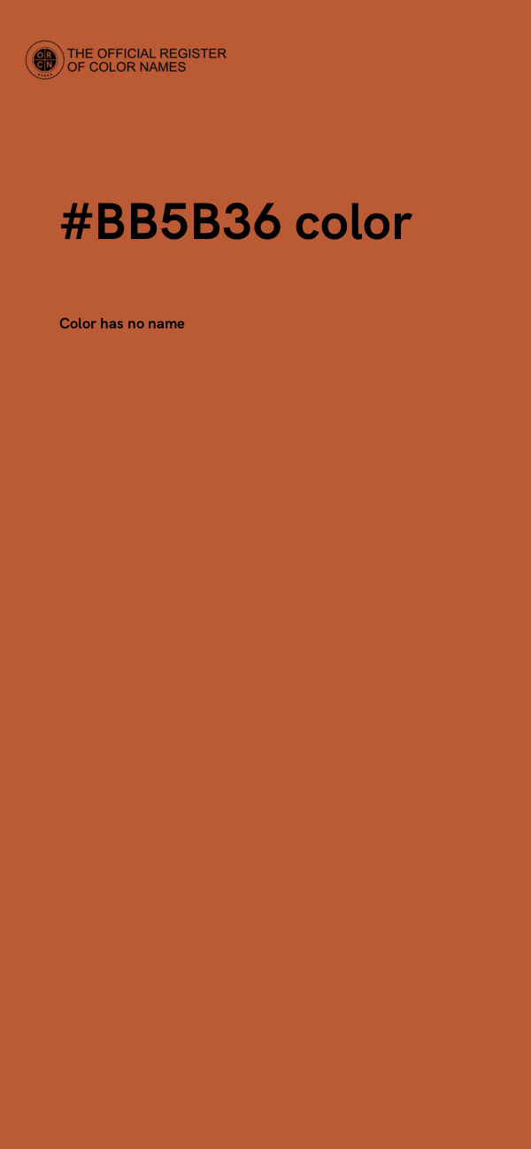#BB5B36 color image