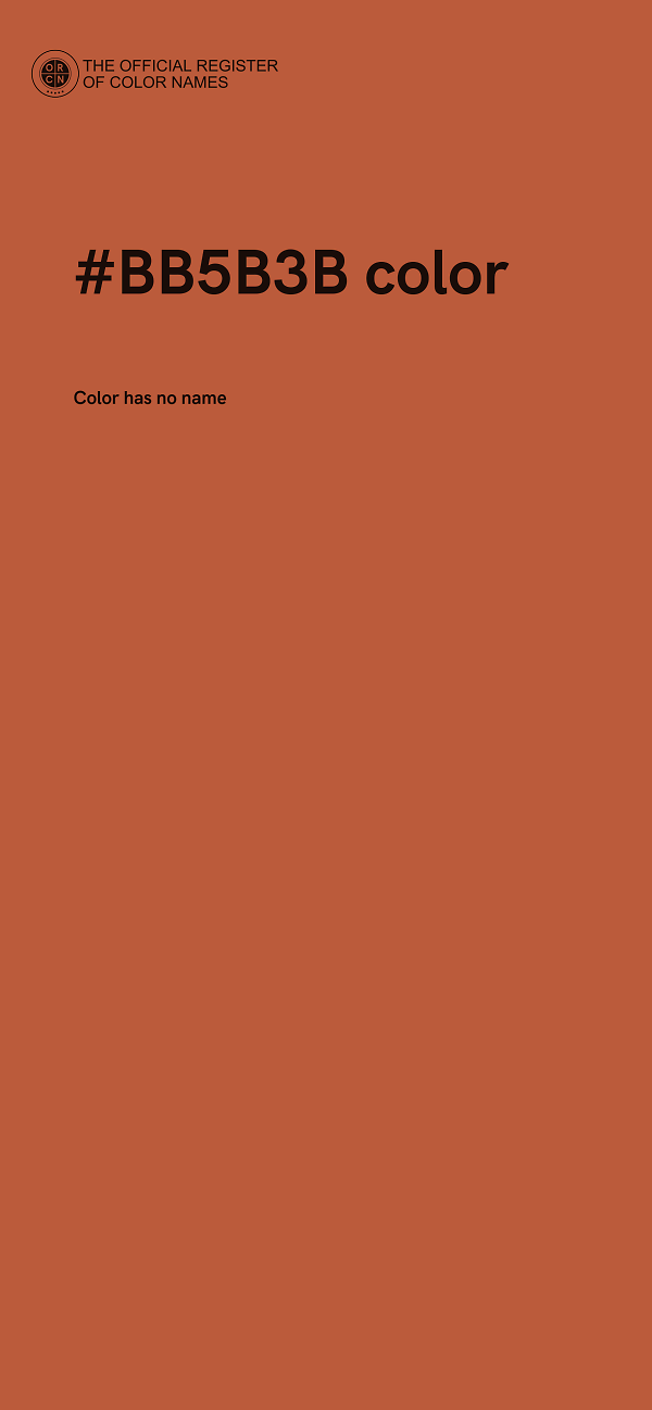 #BB5B3B color image