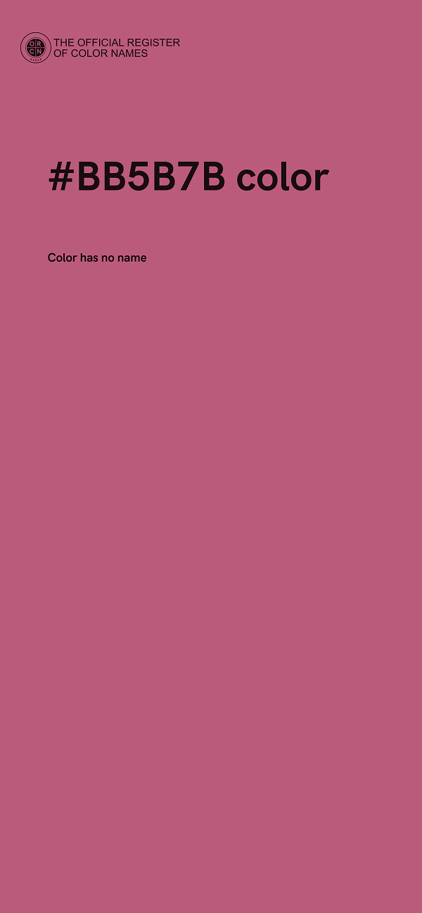 #BB5B7B color image