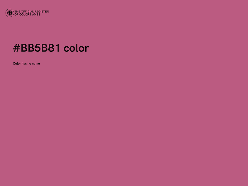 #BB5B81 color image