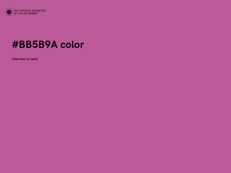#BB5B9A color image