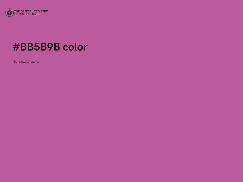 #BB5B9B color image