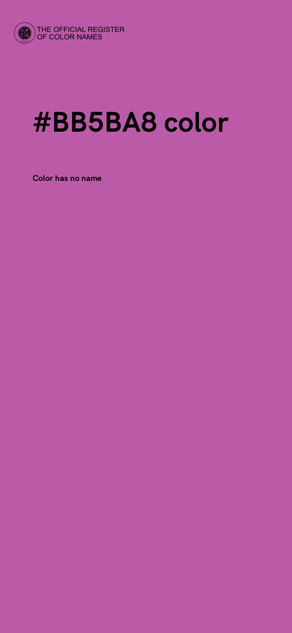 #BB5BA8 color image