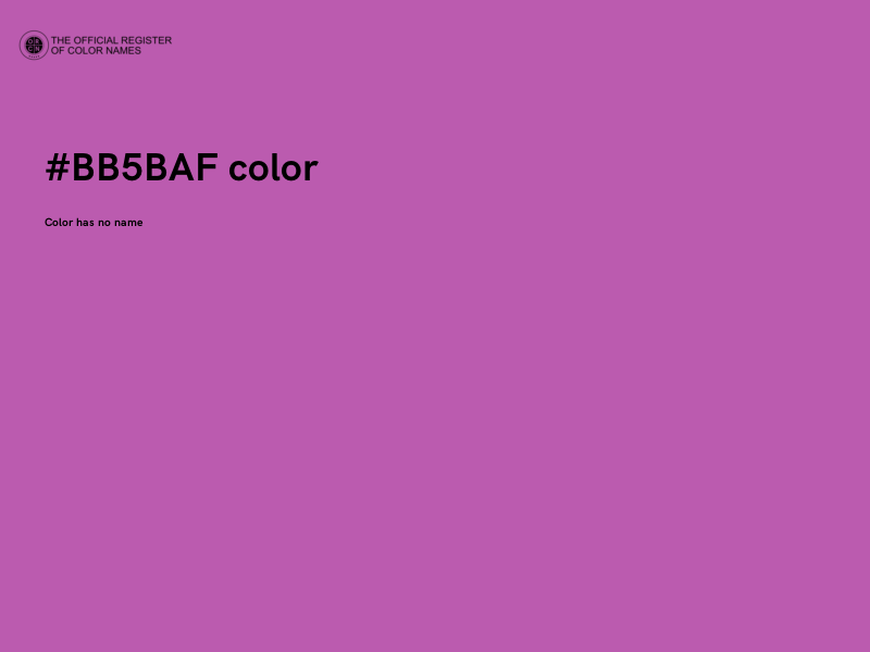 #BB5BAF color image