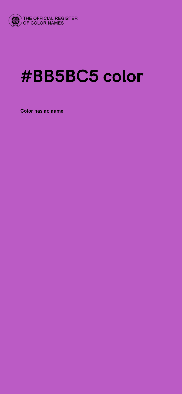 #BB5BC5 color image