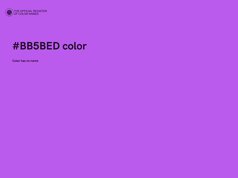 #BB5BED color image