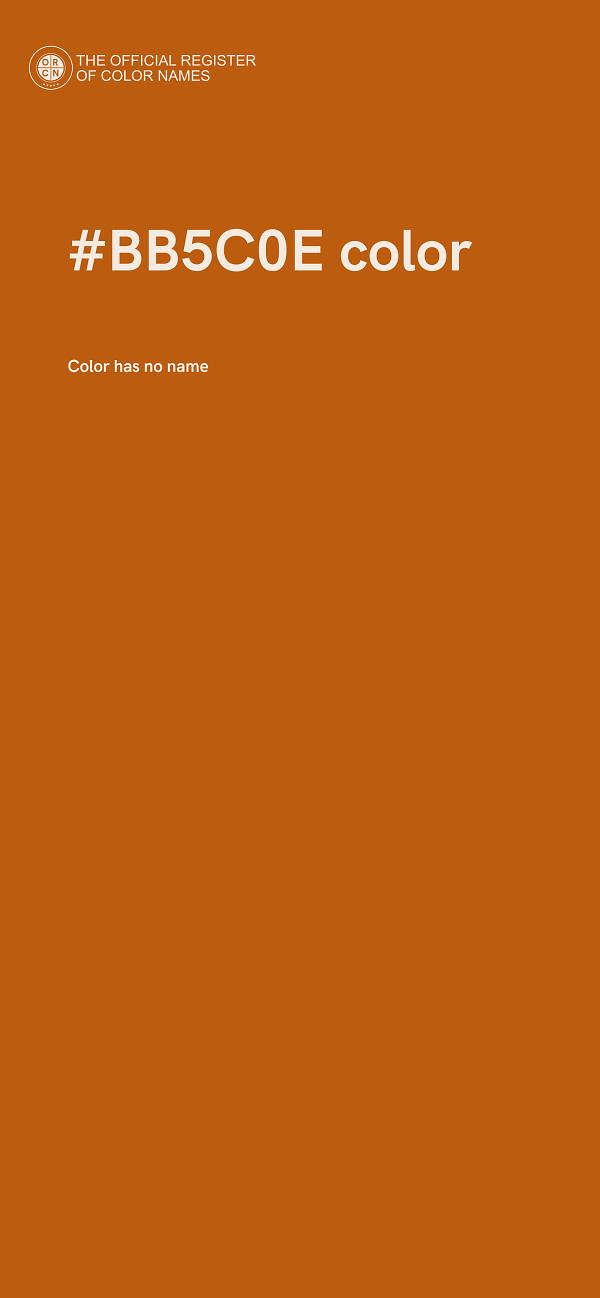 #BB5C0E color image