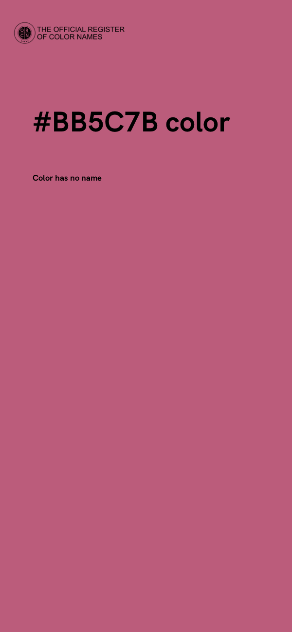 #BB5C7B color image