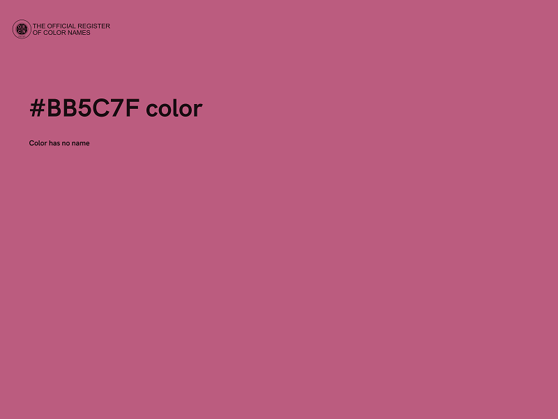 #BB5C7F color image