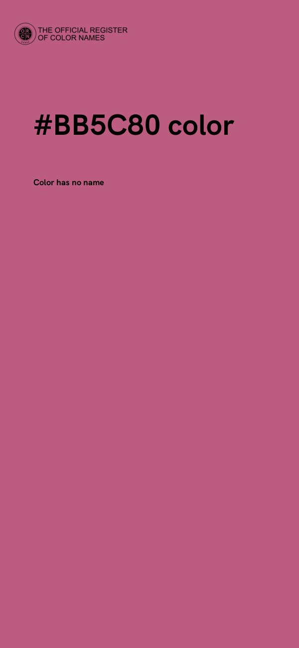 #BB5C80 color image