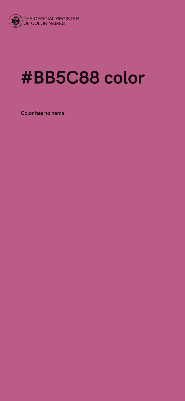 #BB5C88 color image
