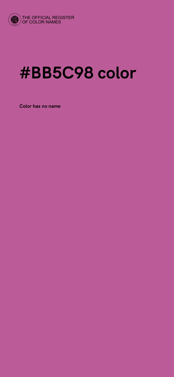 #BB5C98 color image