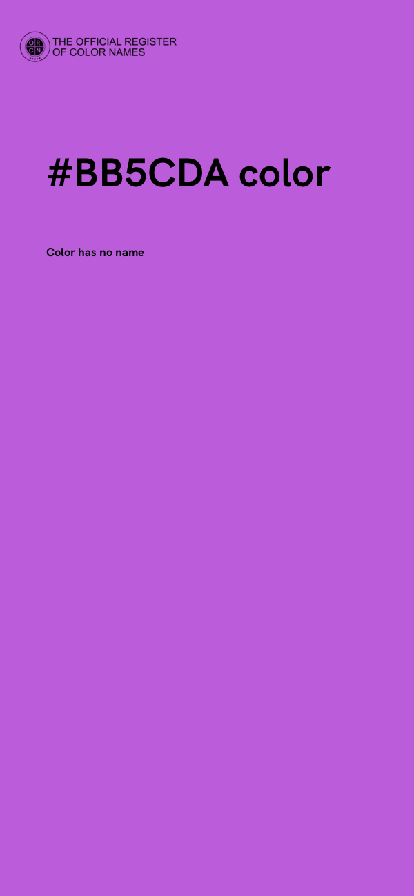 #BB5CDA color image