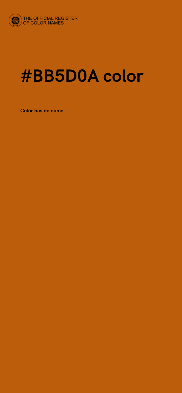 #BB5D0A color image