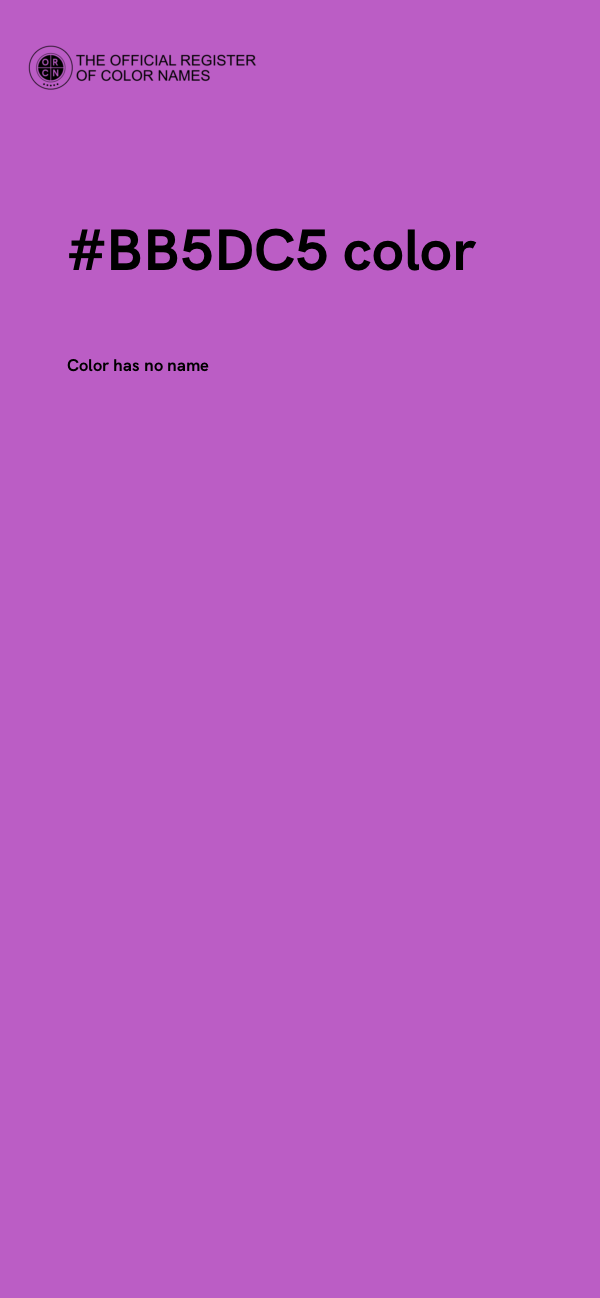 #BB5DC5 color image