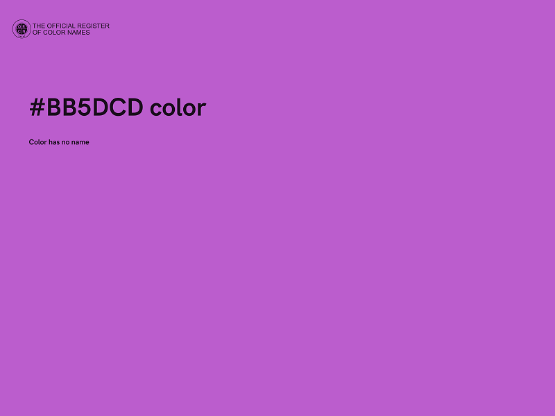 #BB5DCD color image