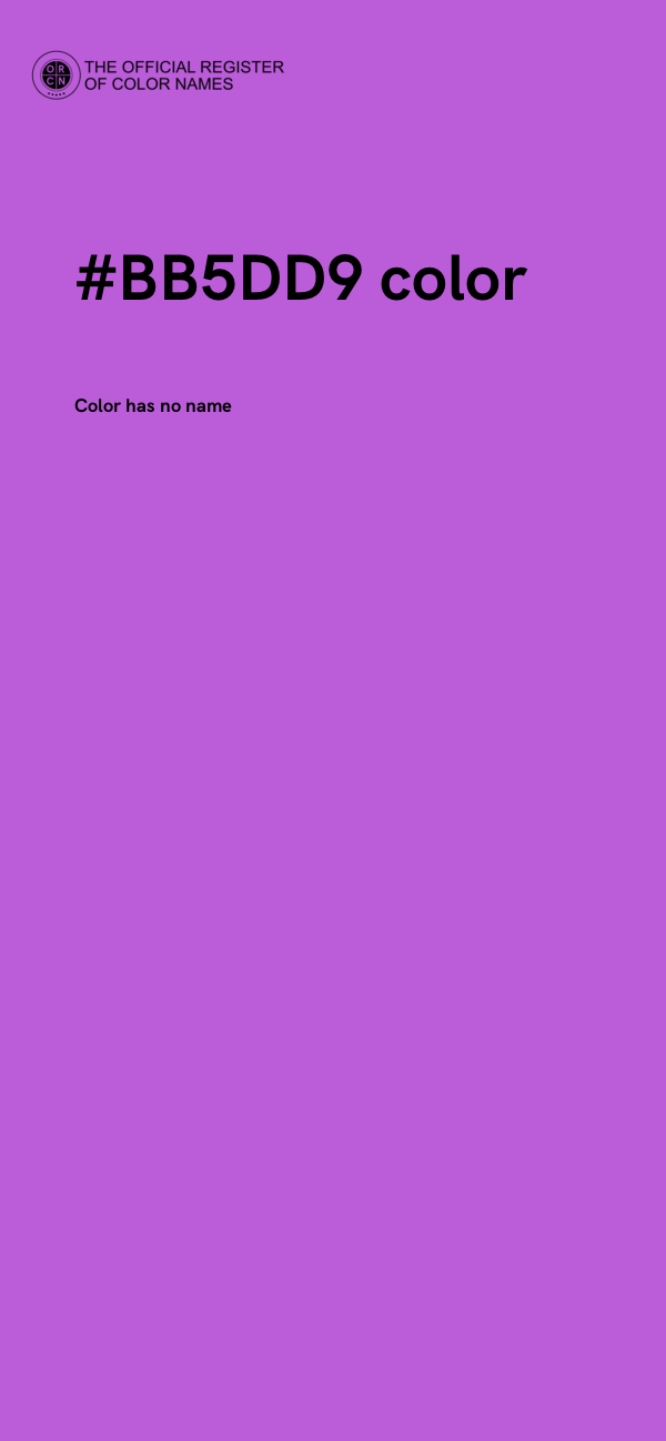 #BB5DD9 color image