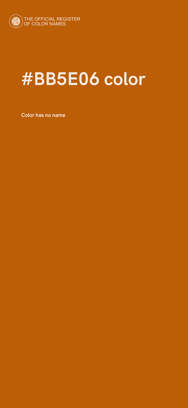 #BB5E06 color image