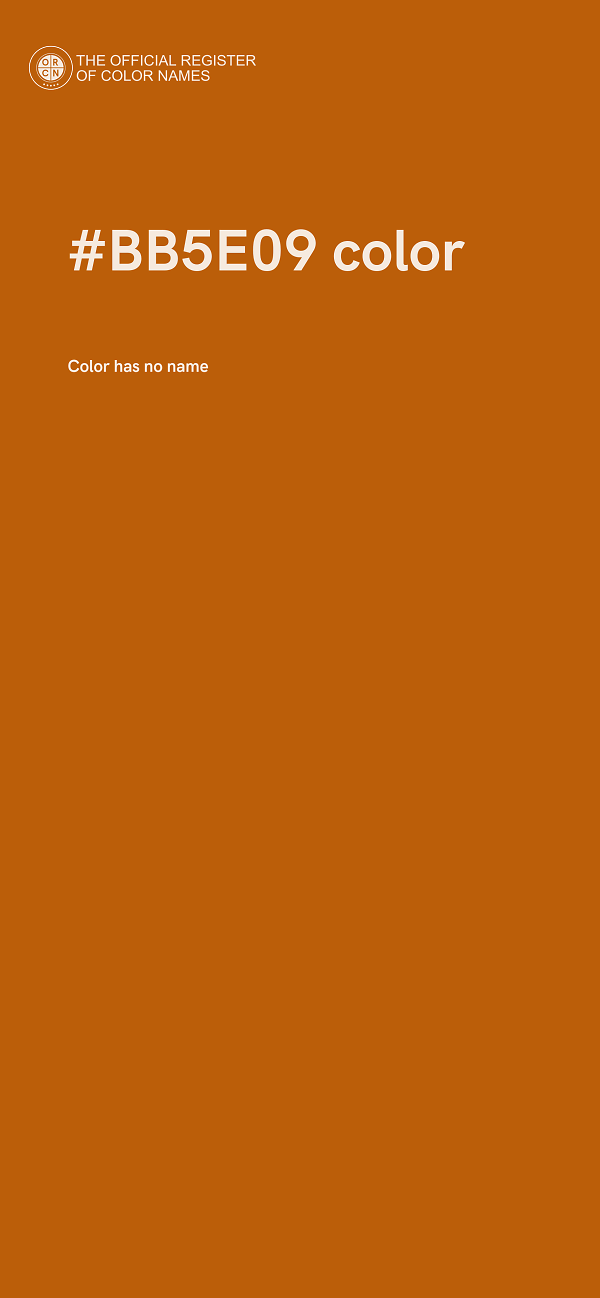 #BB5E09 color image