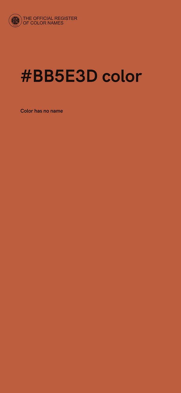 #BB5E3D color image