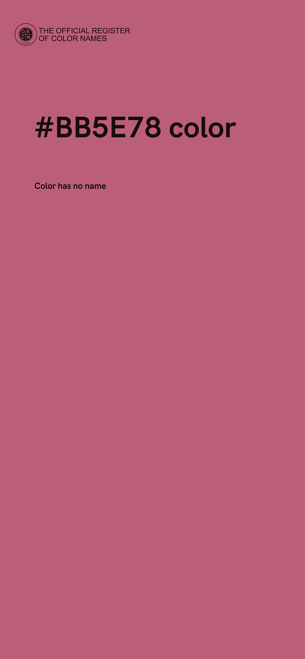 #BB5E78 color image