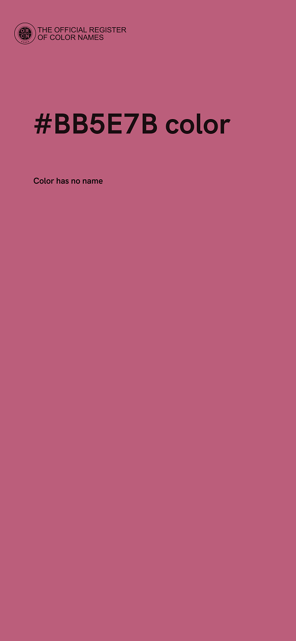 #BB5E7B color image