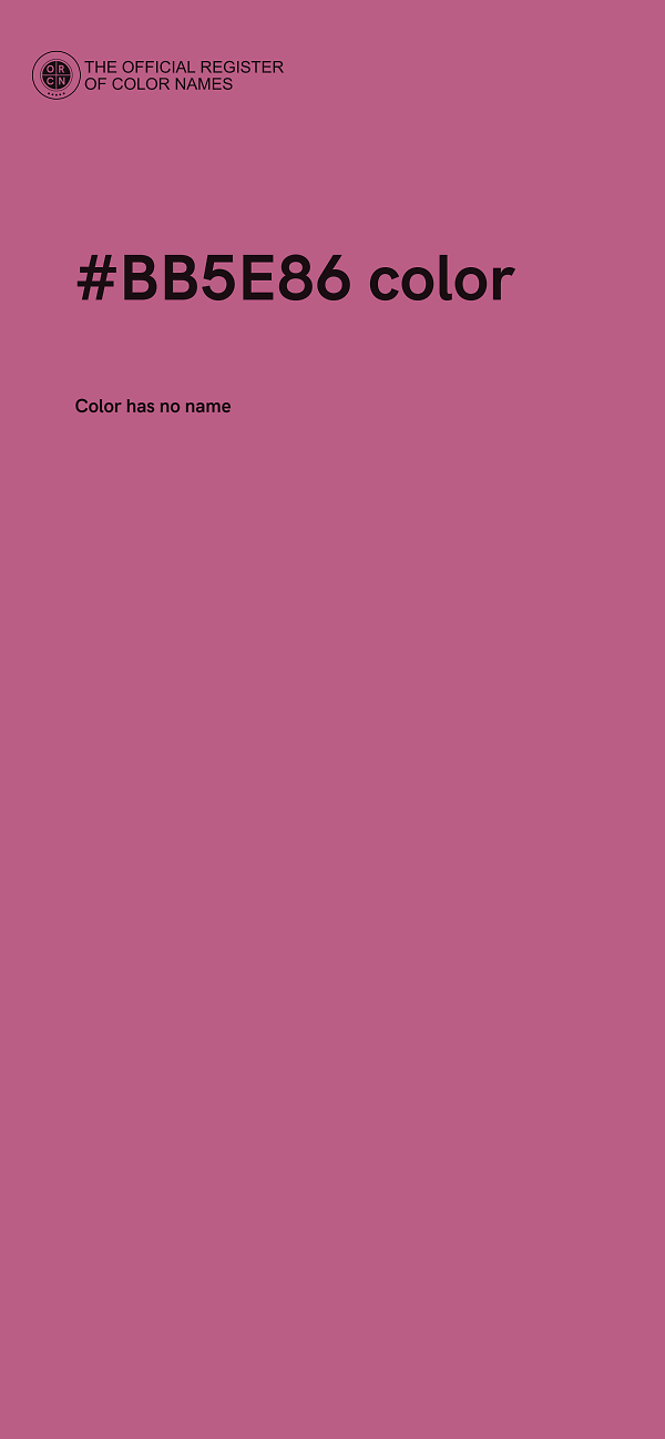#BB5E86 color image