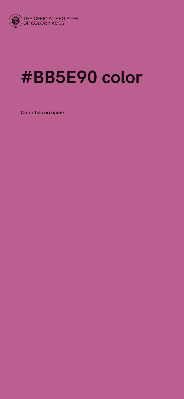 #BB5E90 color image